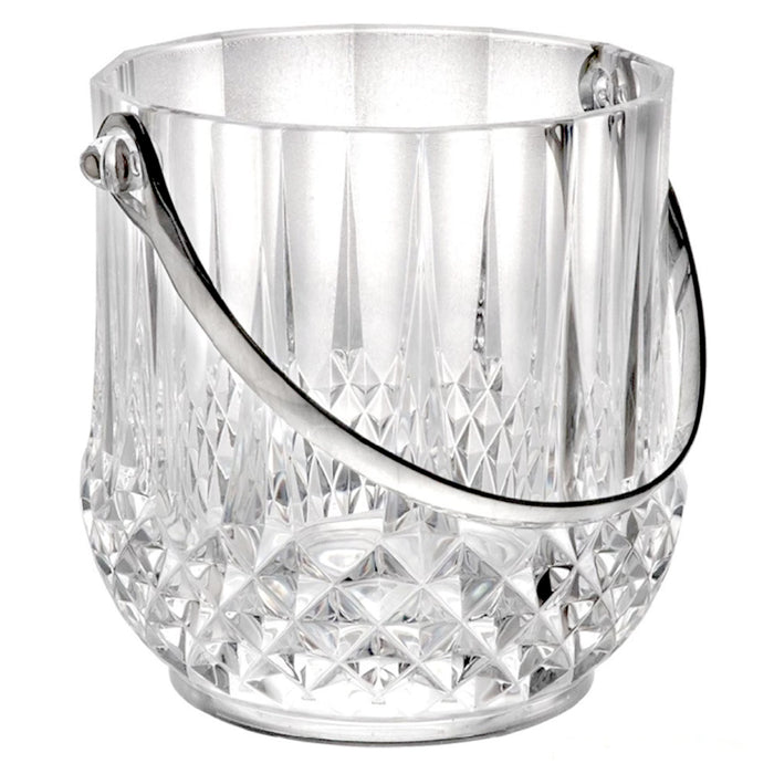 1 Clear Crystal Ice Bucket Cooler Plastic Container Wine Chiller BPA Free 40oz