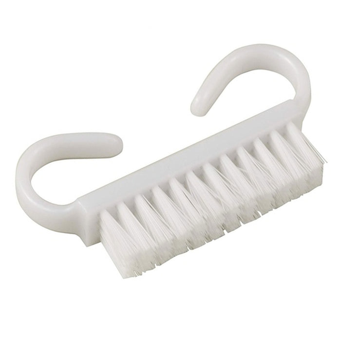 12 Lot Nail Brush Scrub Hand Manicure Pedicure Fingernail Cuticle Brushes White