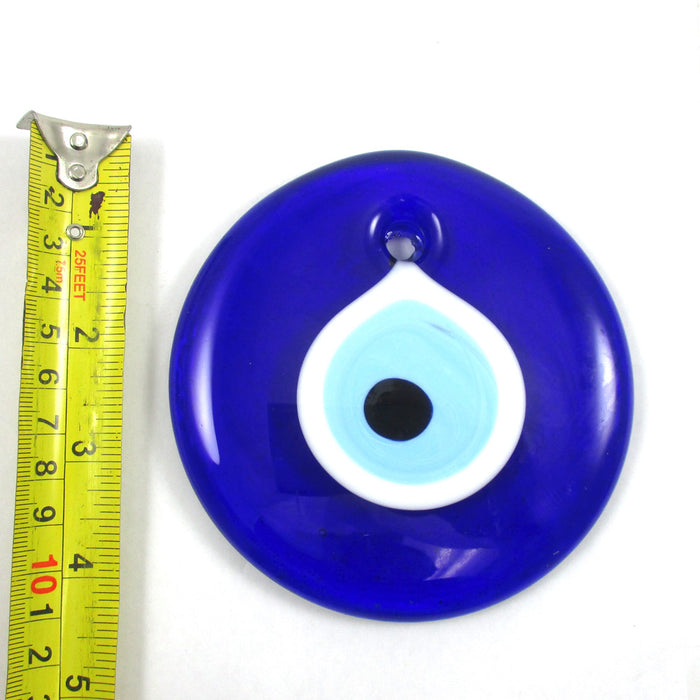 Large Turkish Blue Evil Eye Protection Amulet Wall Hanging Decor Blue Glass Luck