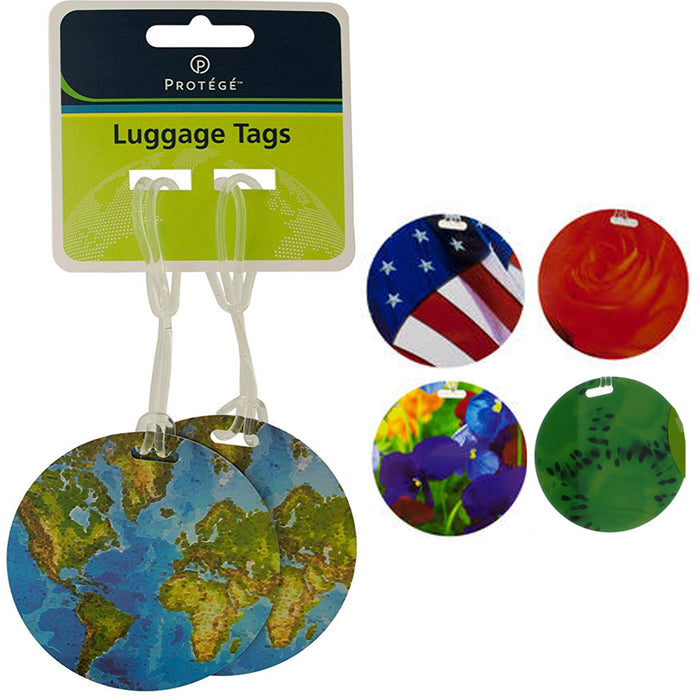 4 Pc Travel Luggage Bag Tag Plastic Suitcase Baggage Backpack Label Design Gift