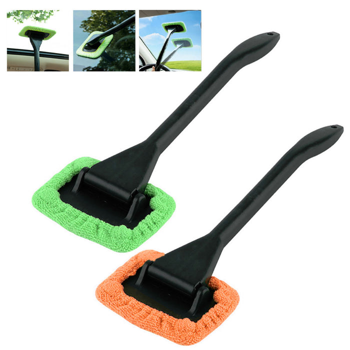 2 Pc Microfiber Windshield  Wiper Clean Car Auto Cleaner Glass Window Brush Kit