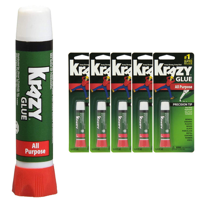 Krazy Glue Instant Krazy Glue All Purpose Tube 0.07-Ounce (Pack of