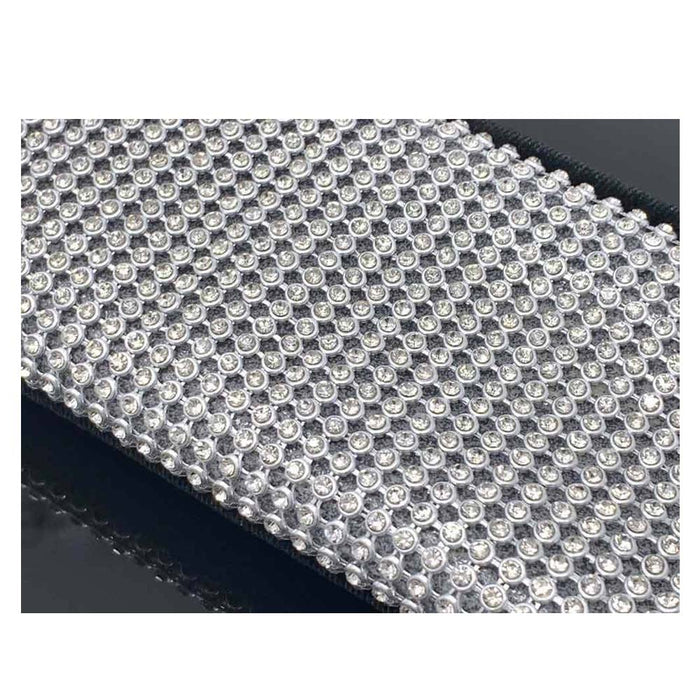 Crystal Silver Seat Belt Shoulder Pad Bling Car Cover Interior Cushion Accessory