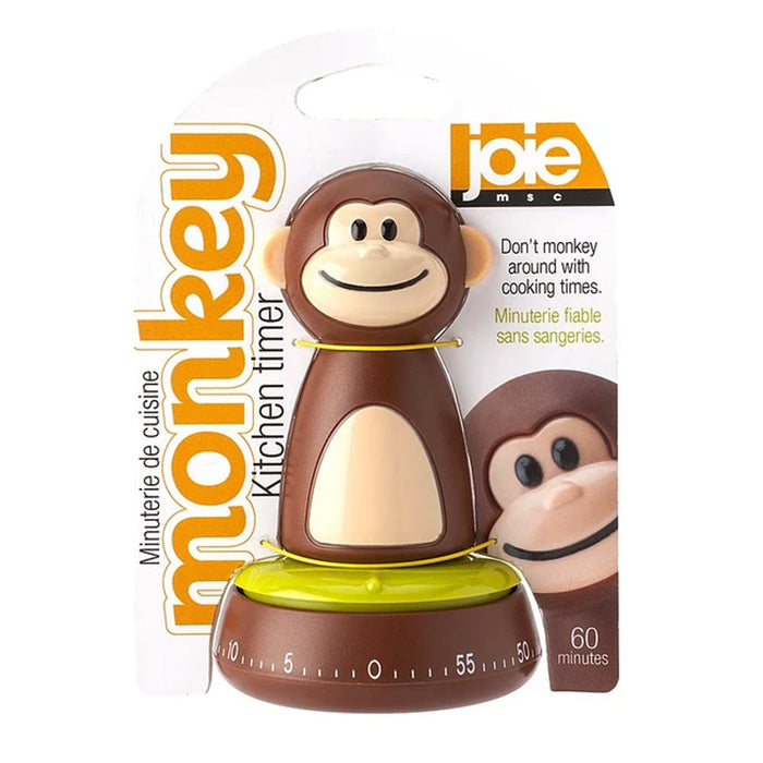 Joie Monkey Kitchen Timer 60 Minute Cook Time Mechanical Count Down Egg Cooking