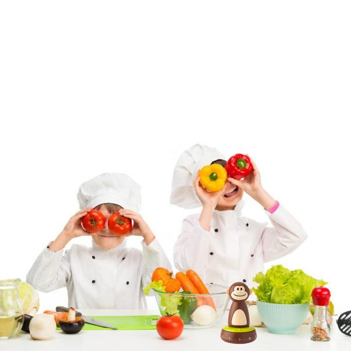 Joie Monkey Kitchen Timer 60 Minute Cook Time Mechanical Count Down Egg Cooking