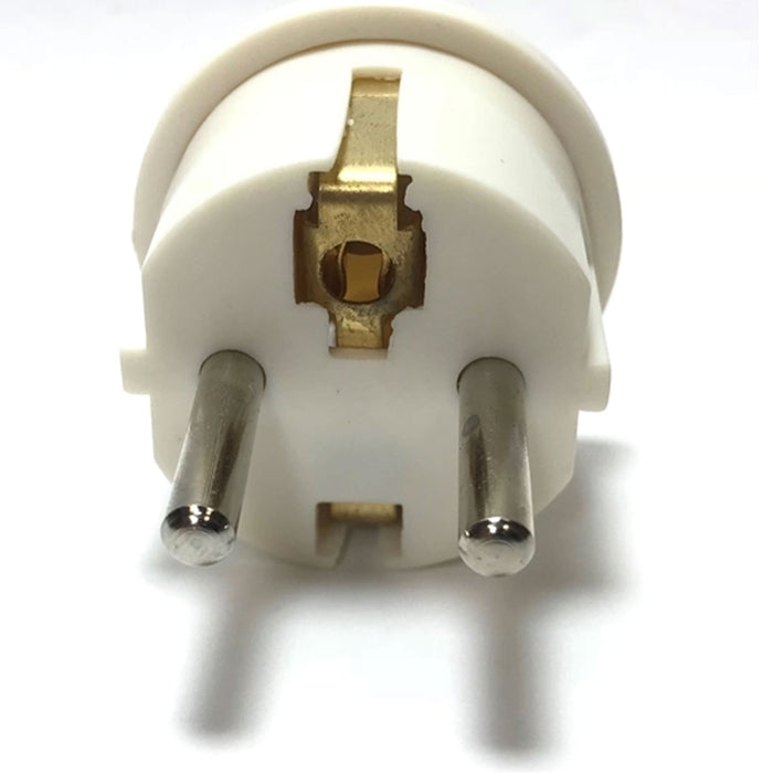 1  PC US USA To EU Euro Europe Power Jack Wall Plug Converter Travel Adapter White