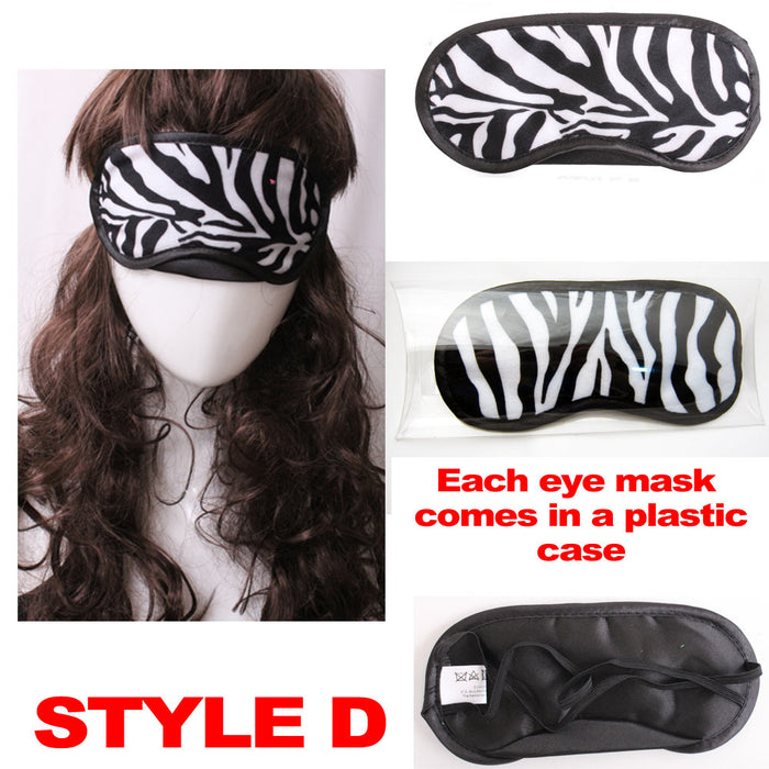 30 Pc Lot Travel Eye Mask Sleep Soft Padded Cover Rest Relax Sleeping Blindfold