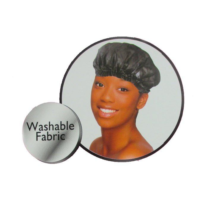 12 PC Black Large Sleep Hair Cap Breathable Comfortable Elastic Salon Hair Cap