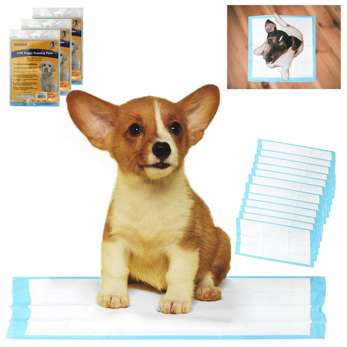 12 Pc Puppy Training Pads Premium Quilted  22.4" Dog Wee Wee Pee Pet Underpads