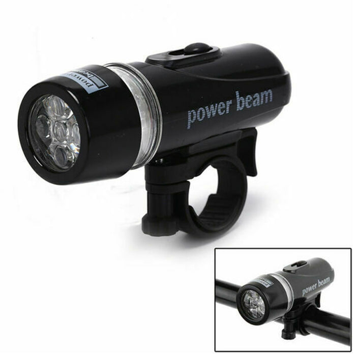 1 Pc 5 LED Bicycle Bike Front Head Light Lamp Torch Flashlight Waterproof Dive