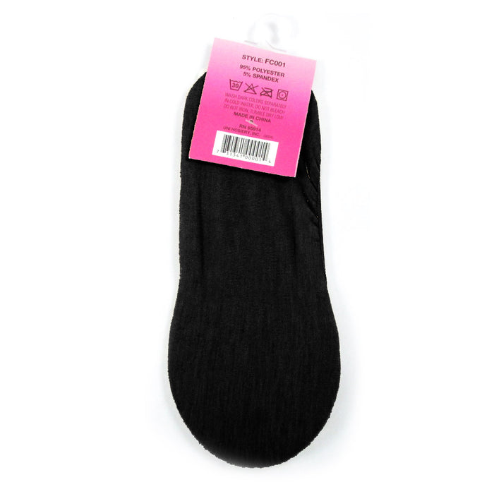 3 Pairs Black Womens Ladies No Show Foot Cover Footies Liner Low Cut Socks