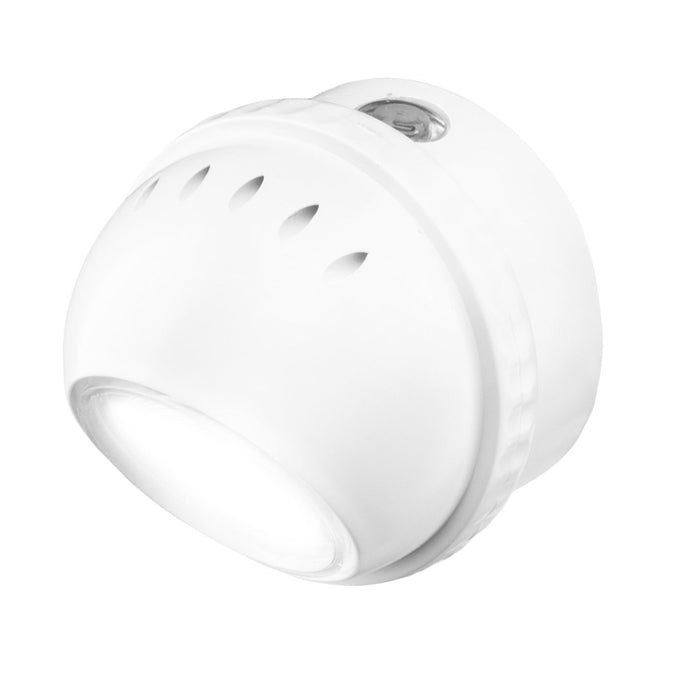 2 PCS Led Night Light Plug In Wall Lamp Automatic Sensor Lite Round Swivel Home