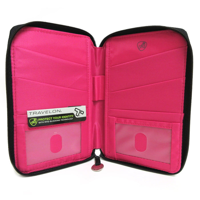 Family Passport Holder RFID Blocking ID Travel Wallet Organizer Case Travelon US
