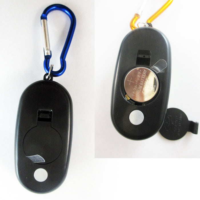 12x COB LED Keychain Portable Flashlight Key Ring Carabiner Camping Light Hiking