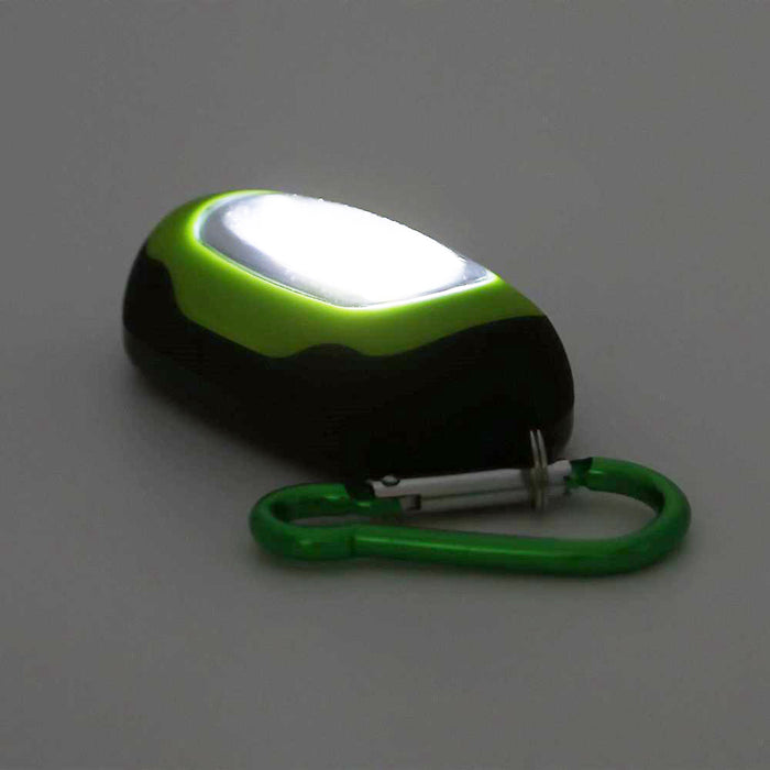 6 Flashlights Key Ring Portable COB LED Carabiner Keychain Camping Light Hiking
