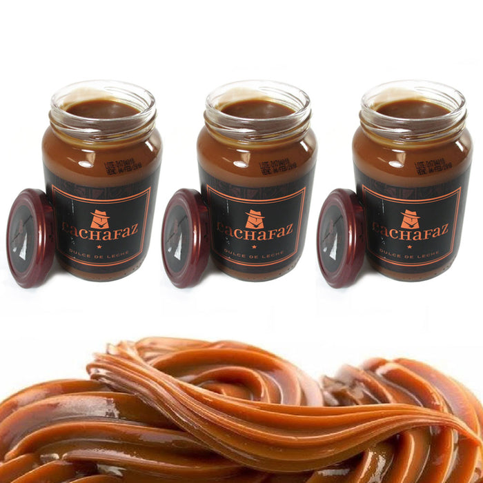 3 Cachafaz Dulce De Leche Jars 450g 16oz Milk Caramel Spread Arequipe Argentina