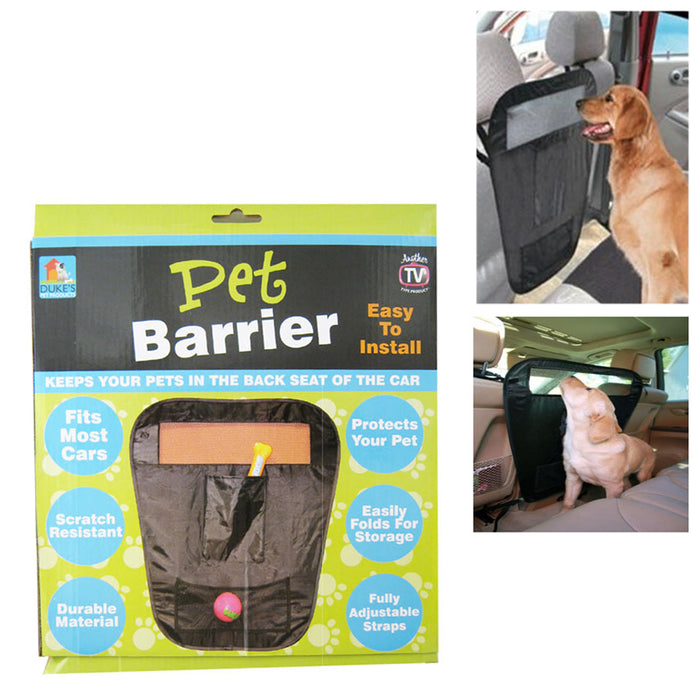 Pet Dog Car Barrier Seat Mesh Partition Backseat Adjustable Divider Driver Safe