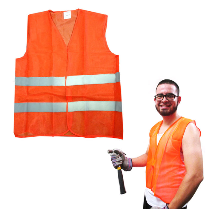 1 Reflective Safety Vest Mesh School Emergency Construction Traffic Neon Colors