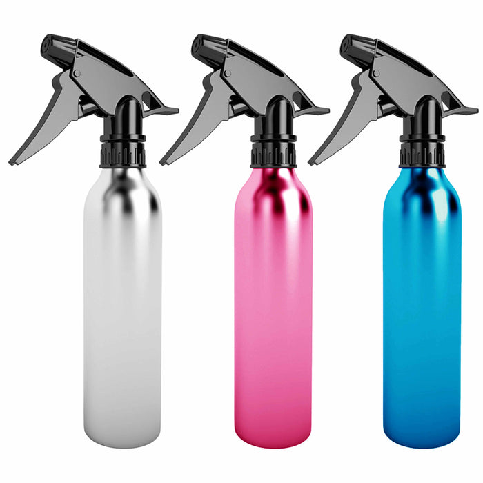 3 Pc 280ML Aluminum Hairdressing Spray Water Bottle Empty Sprayer Mist Hair