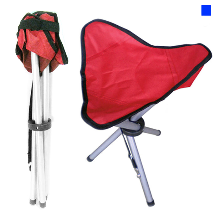Portable Quick Folding Tripod Stool Fishing Camping Chair Fishing Travel 12"X17"