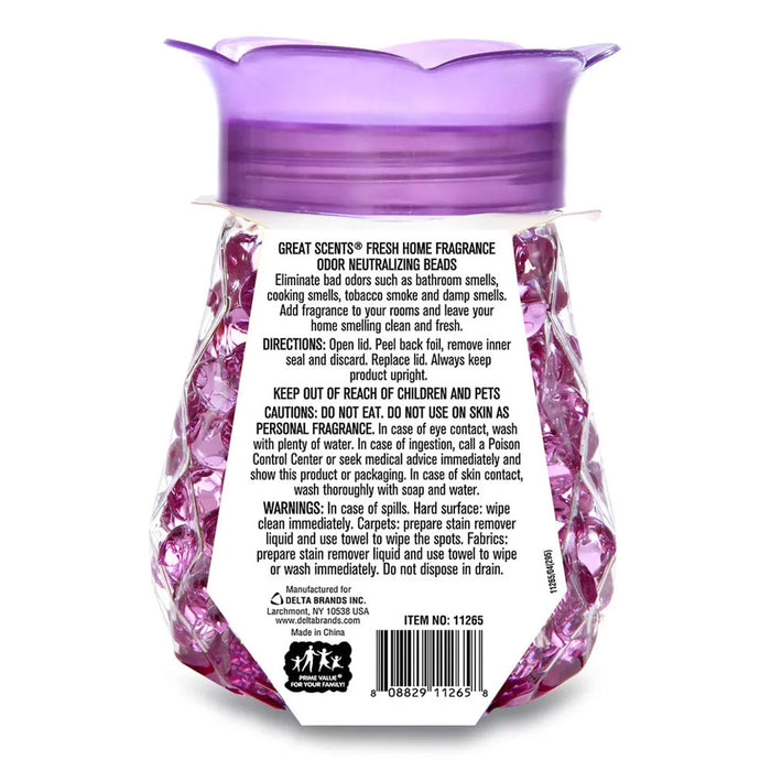 4 Lavender Chamomile Odor Eliminator Beads Neutralizing Gel Air Freshener Aroma