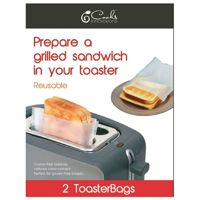 4X Reusable Toaster Bags Non Stick Heat-Resistant Grilled Sandwich Toast Pockets