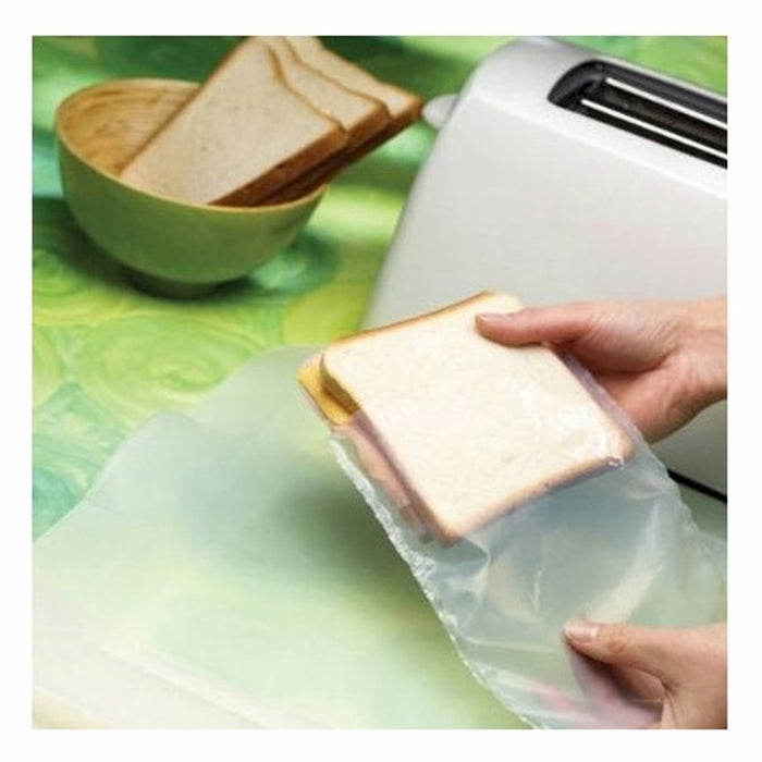 4X Reusable Toaster Bags Non Stick Heat-Resistant Grilled Sandwich Toast Pockets