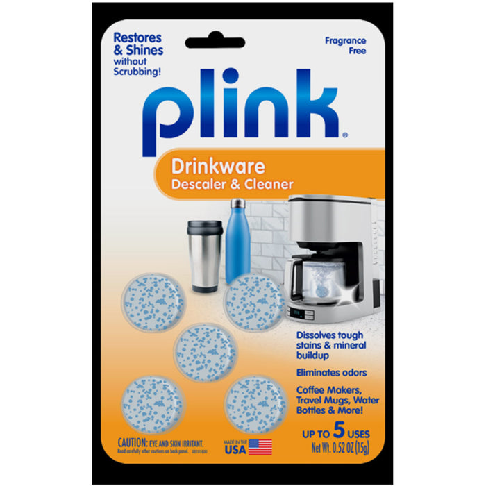 5X Plink Drinkware Descaler Tablets Cleaner Dissolve Tabs Descaling Coffee Maker