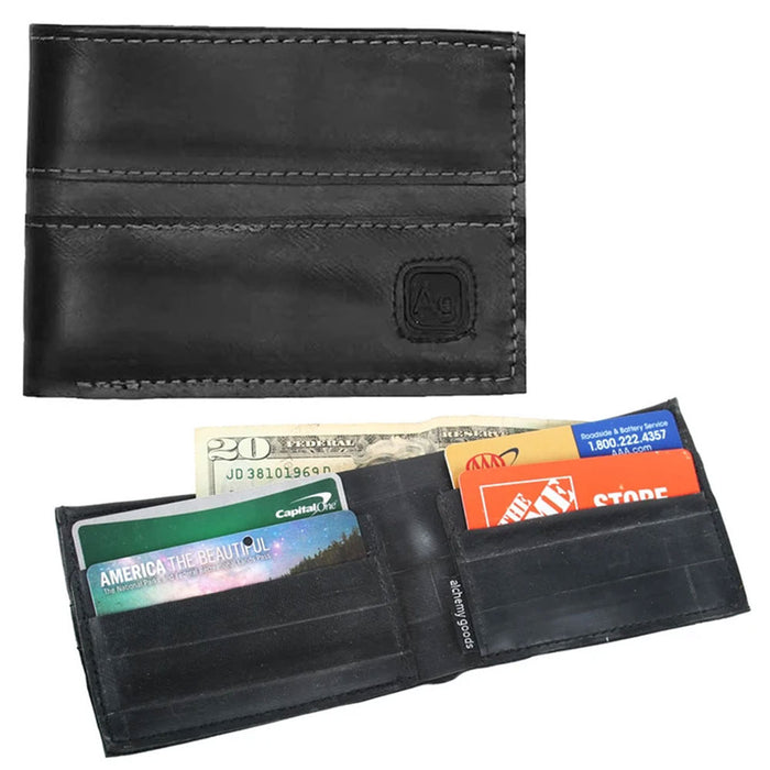 Alchemy Goods Franklin Folding Wallet Vegan 100% Upcycled Bicycle Innertube Mens