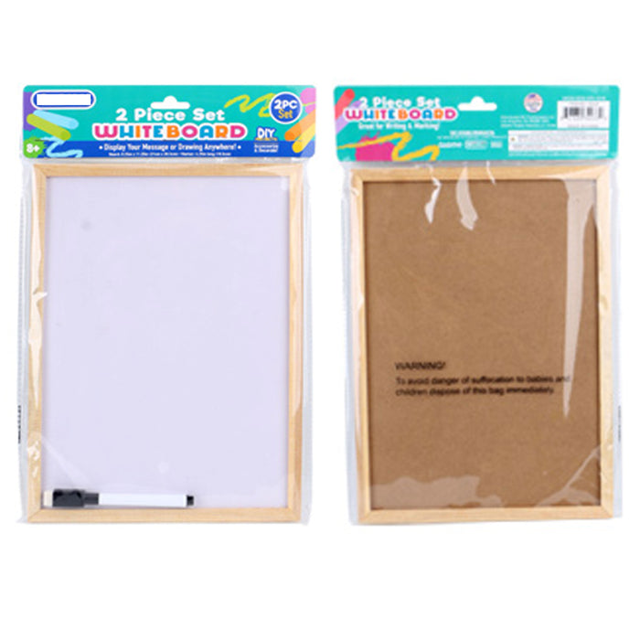 4 Pk Single Side Writing Whiteboard Dry Erase Board Office Marker Eraser 11.25"