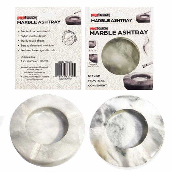 1 Marble Crystal Ashtray Butt Extinguisher Ashes Holder Ash Tray Bar Round 3.87"