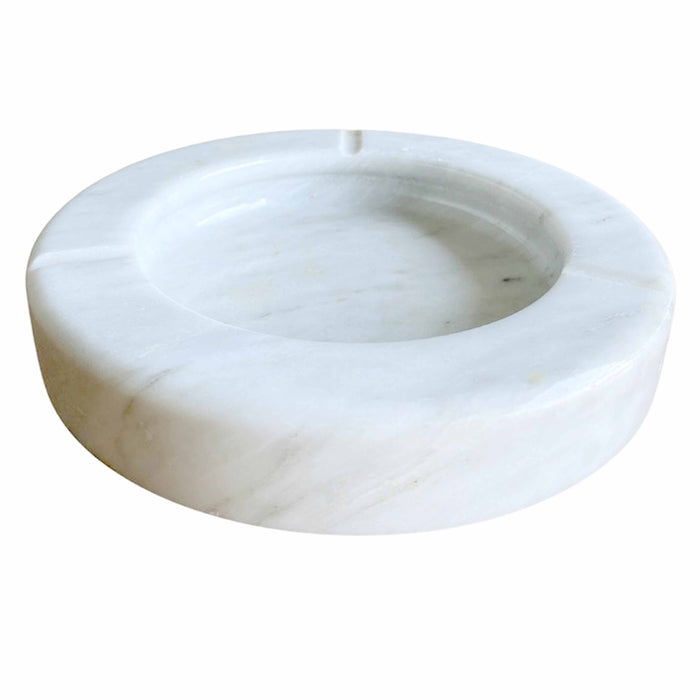 1 Marble Crystal Ashtray Butt Extinguisher Ashes Holder Ash Tray Bar Round 3.87"