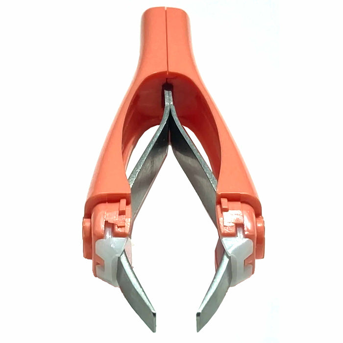 1 Pc Tweezers Slanted Tip Precision Automatic Eye Brow Pluck Hair Makeup Tool