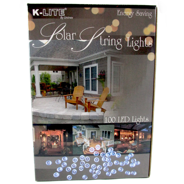 100 Solar Powered LED String Fairy Lights Party Xmas Outdoor Garden Tree Decor !