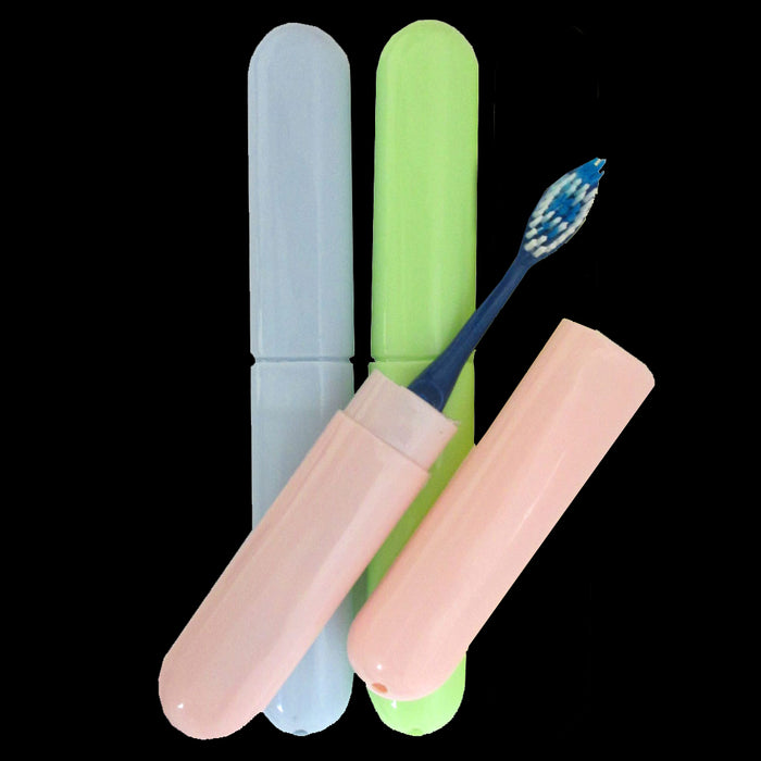 6PC Toothbrush Case Holders Soap Box Travel Container Cover Portable Plastic Set