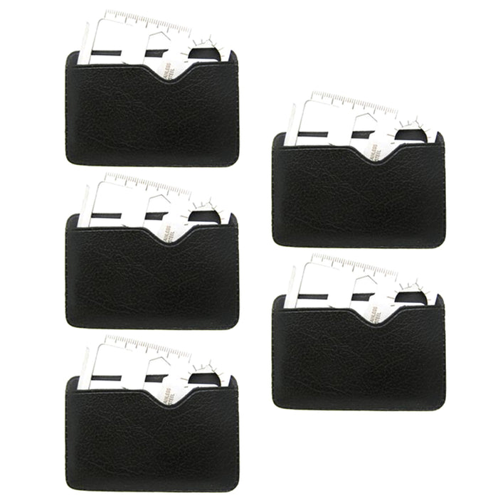 5PCS Multi Tool Hunting Survival Camping Pocket 11in1 Military Credit Card Knife