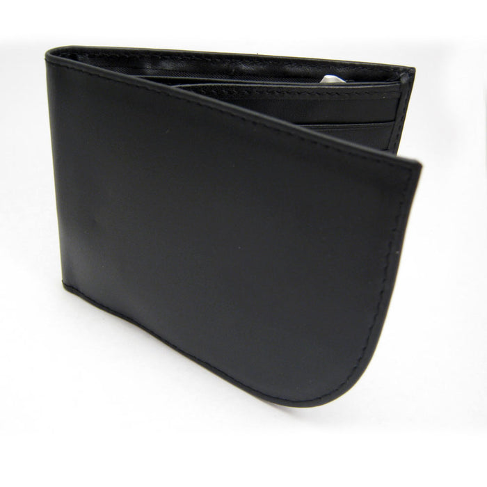 Travelon RFID Blocking Leather Front Pocket Wallet Id Card Mens Black Billfold