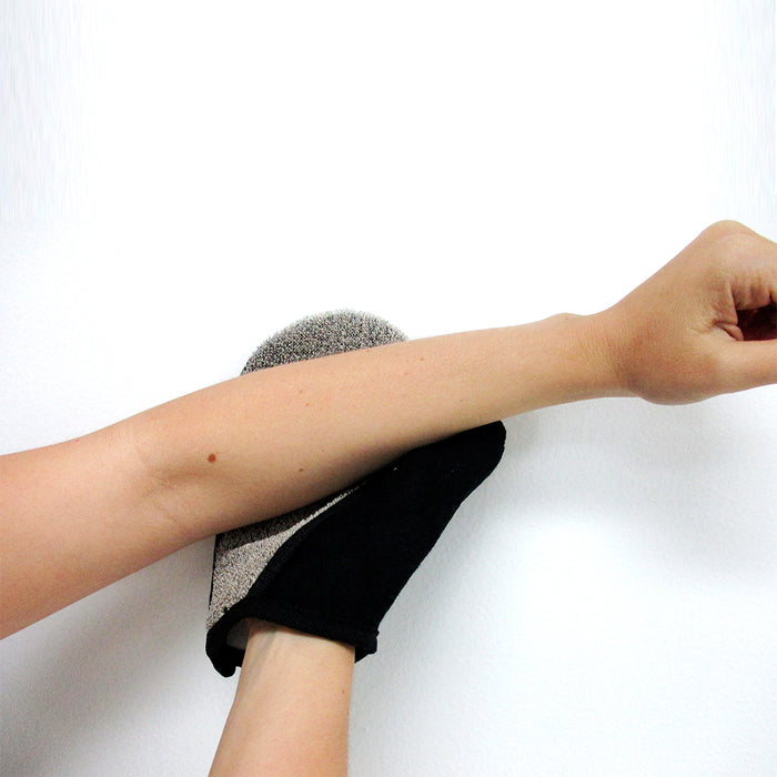 6 Pc Exfoliating Spa Bath Gloves Loofa Brush Scrub Shower Glove Skin Scrubber