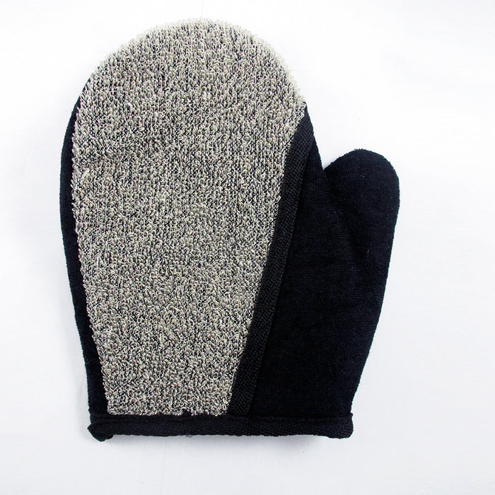 2 Pc Bath Glove Back Strap Wash Exfoliating Body Scrub Sponge Loofah Scrubber