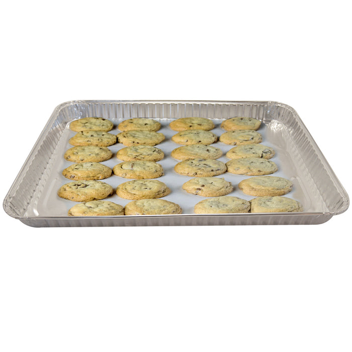 50 Pc Foil Cooking Sheets Aluminum Pan Mold Muffin Cupcake Disposable Cookie