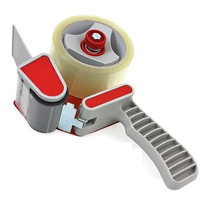 Heavy Duty Tape Gun Dispenser Packing Shipping Grip Sealing Roll Cutter 2 Rolls