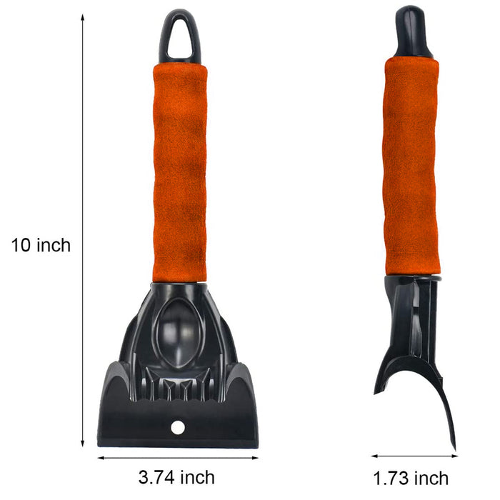 2 Pc Snow Ice Scraper Car Windshield Window Foam Handle Heavy Duty Frost Remover