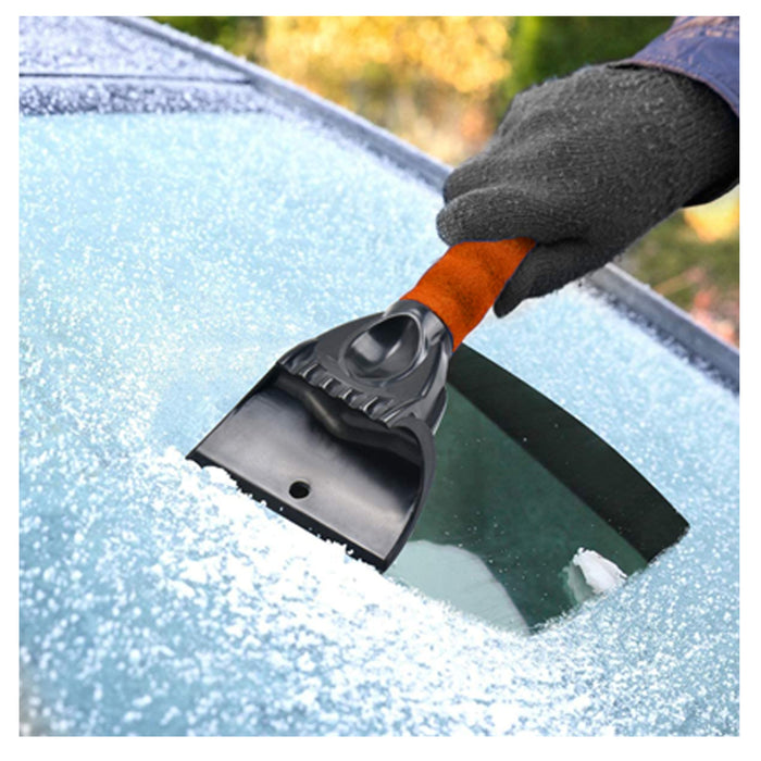 1 Pc Car Window Snow Ice Scraper Windshield Foam Handle Heavy Duty Frost Remover