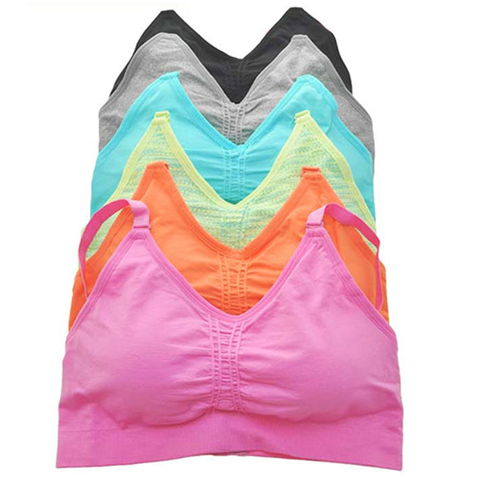 3 Wire Free Bra Seamless Bralette Wireless Stretch Adjustable Closure Women L-XL