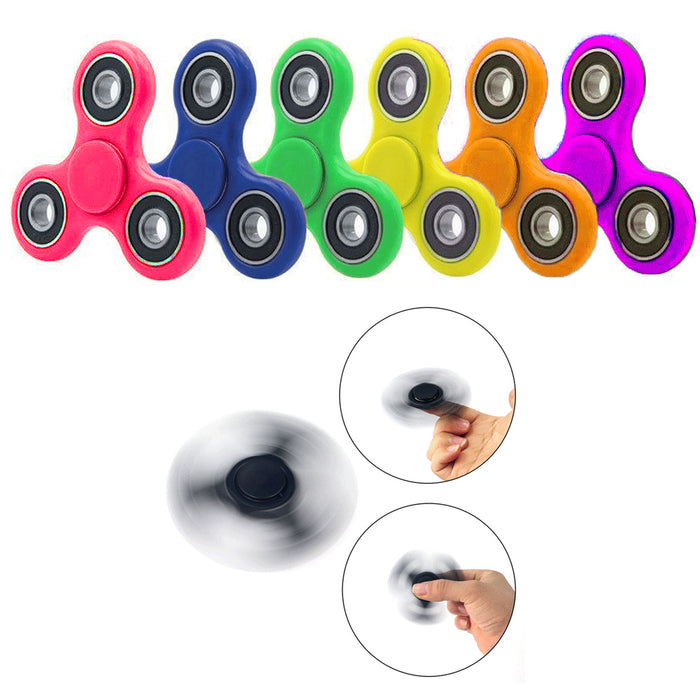 6X Hand Spinner Tri Fidget Ceramic Ball Desk Toy EDC ADHD Stuffer Stocking Focus