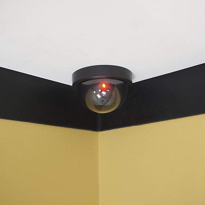 Fake Dome Dummy Fake Surveillance Security Camera Motion Blink Flashing Light !