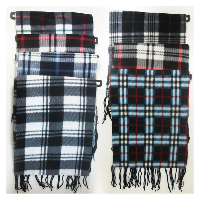3 Pc Men Women Cashmere Fleece Scarf Warm Plaid Pashmina Wool Winter Scarves