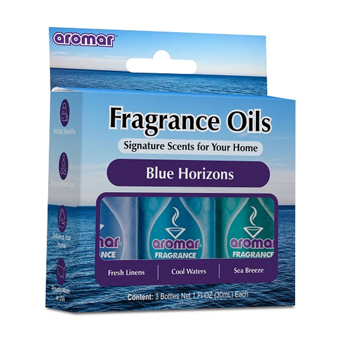 3 X Aromatherapy Oils Set Fresh Linens Cool Waters Sea Breeze Fragrance Diffuser