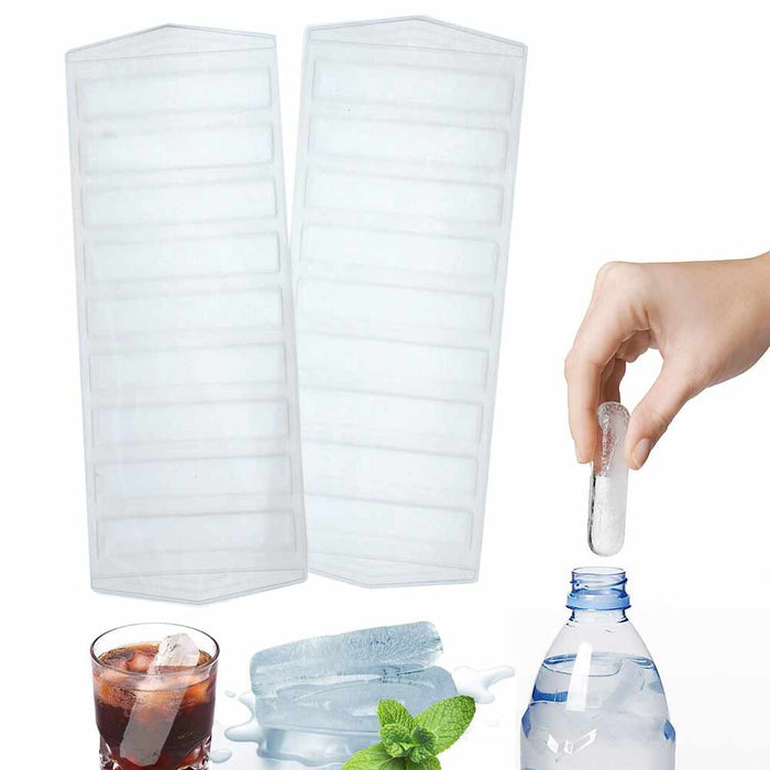 2 Pc Plastic Ice Cube Stick Tray Water Sport Bottle Drink Candy Soap Mold