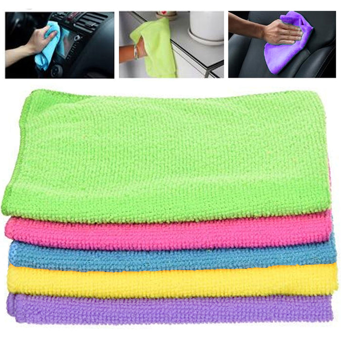 20 X Cleaning Microfiber Cloth Towel Rag Car Polishing No Scratch Auto Detailing